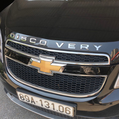 Decal Tem Chữ Discovery 3D Kim Loại Dán Trang Trí Ô Tô - màu Crom