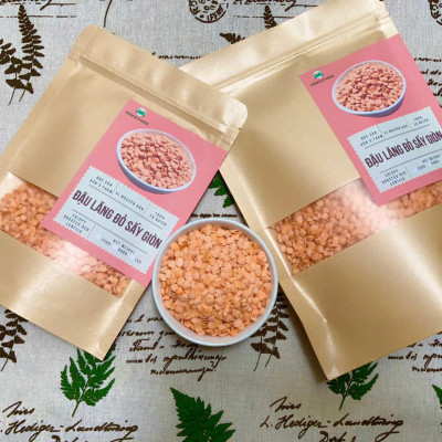 Đậu lăng đỏ sấy giòn nguyên vị loại 1, không biến đổi gen
