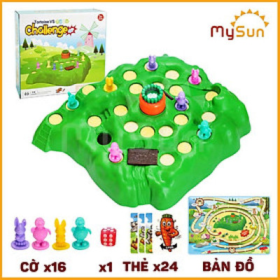 Bộ đồ trò chơi cờ cá ngựa Rùa và Thỏ phát triển trí tuệ tthông minh cho bé 3 4 5 6 tuổi.