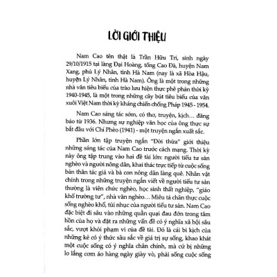 Sách - Đời Thừa - Bìa Mềm - Nam Cao - Minh Thắng