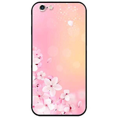 Ốp lưng in cho Iphone 6/6s Mẫu Đào Hồng