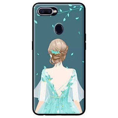 Ốp in cho Oppo Realme 2 Pro Cô Gái Nền Xanh - Hàng chính hãng