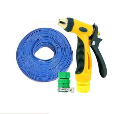 Bộ dây vòi xịt nước rửa xe,tưới cây tăng áp 3 lần 15M( nối nhựa xanh) 206317 TL