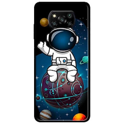 Ốp lưng dành cho Xiaomi Poco X3 mẫu Phi Hành Ngồi Trên MT