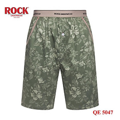 Quần đùi nam ROCK họa tiết hoa lá lưng bảng to có túi trước