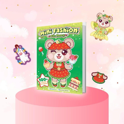 Sách Mini Fashion - Bóc Dán Hơn 500+ Stickers Váy, Phụ Kiện Xinh Đẹp Cho Bé Gái - Combo 5 Cuốn - Megabook