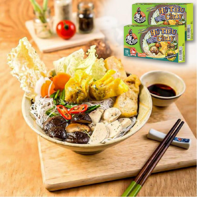 Lốc 20 Hộp Viên Gia Vị Hủ Tiếu Chay Gold Ông Chà Và 126g (Nam Vang Vegetable Soup Cubes)