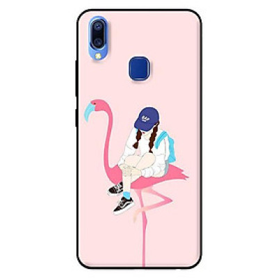 Ốp in cho Vivo Y91 Hạc Hồng Và Cô Gái - Hàng chính hãng