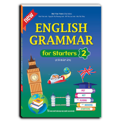 Sách - English Grammar For Starters - Có Đáp Án - Combo 2 Tập + 6000 Từ Vựng Tiếng Anh Thông Dụng - Minh Thắng
