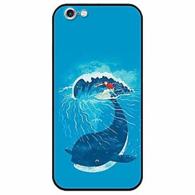 Ốp lưng dành cho Iphone 6 Plus / 6s Plus mẫu Ván Cá Voi