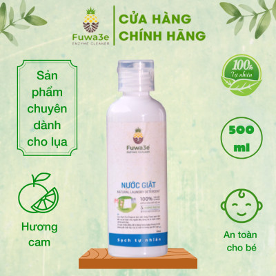 Nước giặt quần áo hữu cơ Fuwa3e an toàn cho bé chuyên giặt lụa hương bạc hà 100ml