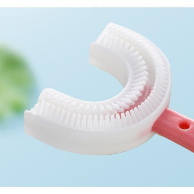 Bàn Chải Đánh Răng Hình Chữ U Cho Bé Xoay 360 Độ
