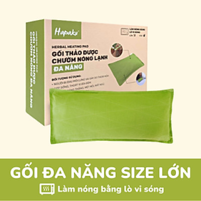 Túi chườm Lưng Hông - Gối chườm nóng thảo mộc dùng lò vi sóng làm nóng, giúp giảm đau lưng hông do thoái hóa, thoát vị đĩa đệm, căng cứng cơ, ngồi lâu ở một tư thế  - Hapaku