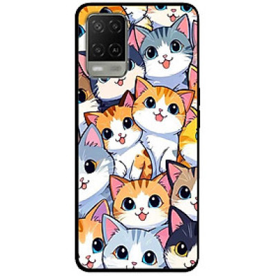 Ốp lưng cho Oppo A54 - A55 - A56 5G - A55s - A18 - A38 - A58 - Họa Tiết Bé Mèo - Hàng Chính Hãng