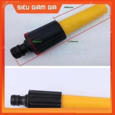 Bộ dây vòi xịt nước rửa xe, tưới cây . tăng áp 3 lần, loại 20m 206622-5 cút sập, nối vàng 