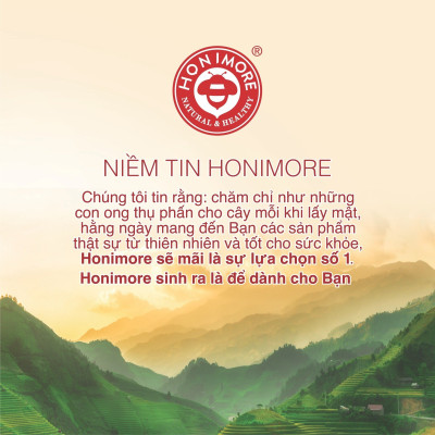 Tinh nghệ canxi Honimore hộp 288g - 18 gói Thơm ngon dễ uống