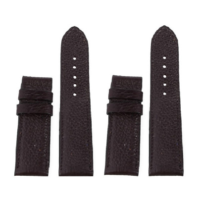 HJ8140-41-42 - Dây đồng hồ Huy Hoàng da bò size 22, 24, 26 màu nâu đen, tím đậm, nâu bạc