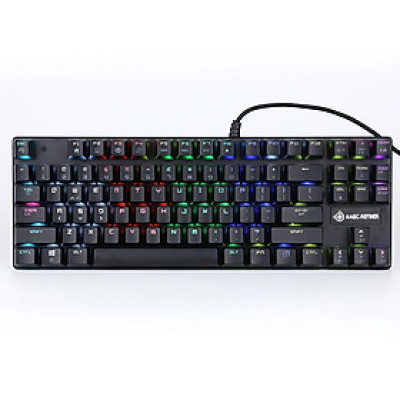Bàn phím chơi game cơ học có dây USB Kết hợp Ánh sáng Xanh Công tắc 87 Phím cho Văn phòng game thủ Thể thao điện tử Magic-Refiner 1506
