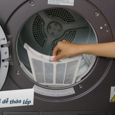 LƯỚI LỌC BỤI MÁY SẤY AQUA 7KG, 8KG – HÀNG CHÍNH HÃNG