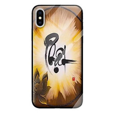 Ốp kính cường lực cho iPhone X thư pháp 27 - Hàng chính hãng