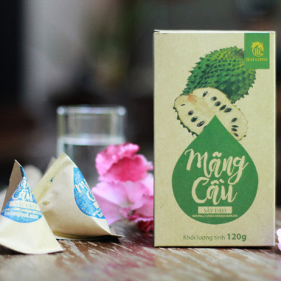 Combo Hạt Điều Rang Muối Tách Vỏ Lụa Hải Long (250g) + Mãng Cầu Sấy Dẻo Hải Long (120g)